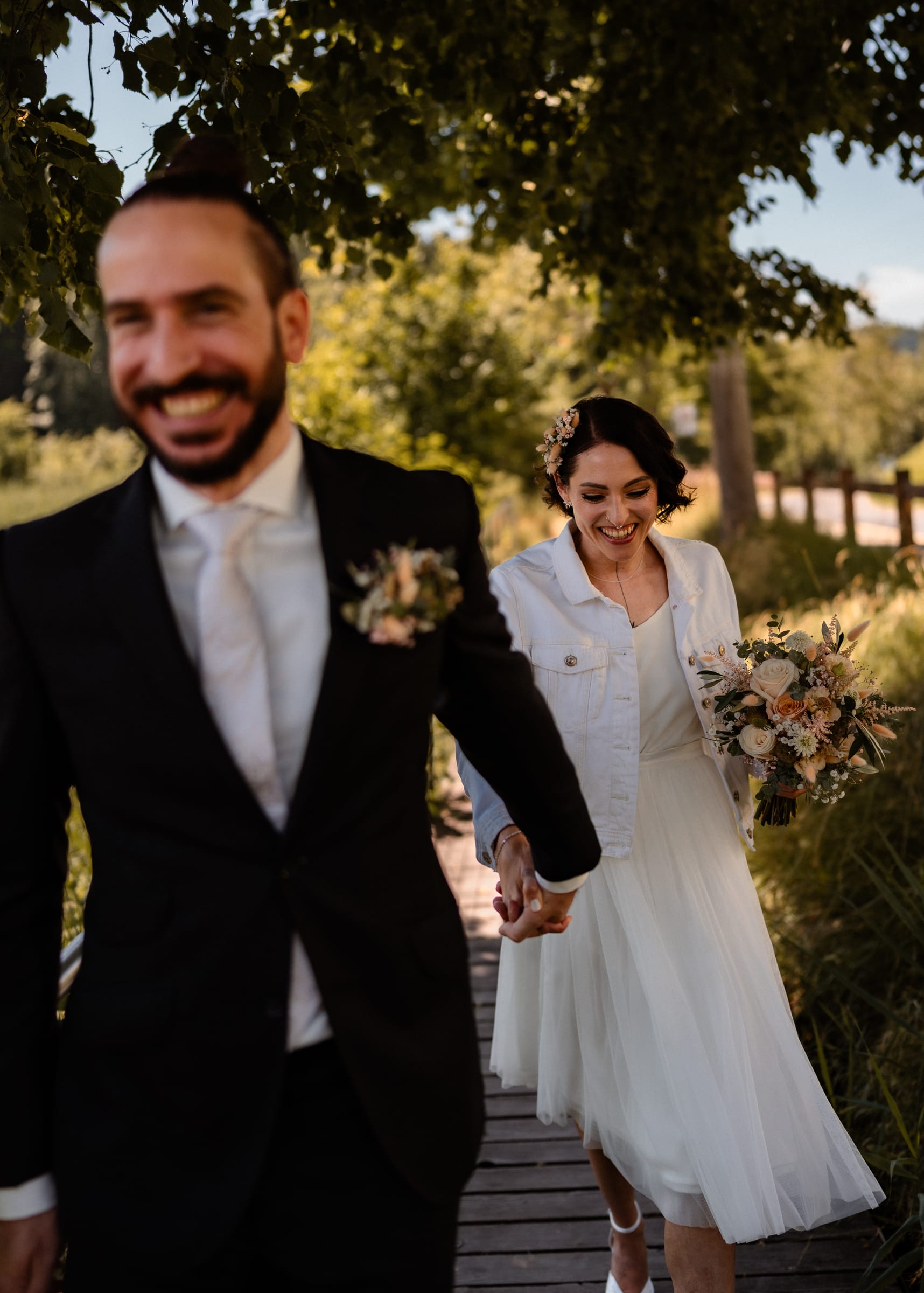 First Look am Wenigerweiher – Hochzeit in St. Gallen